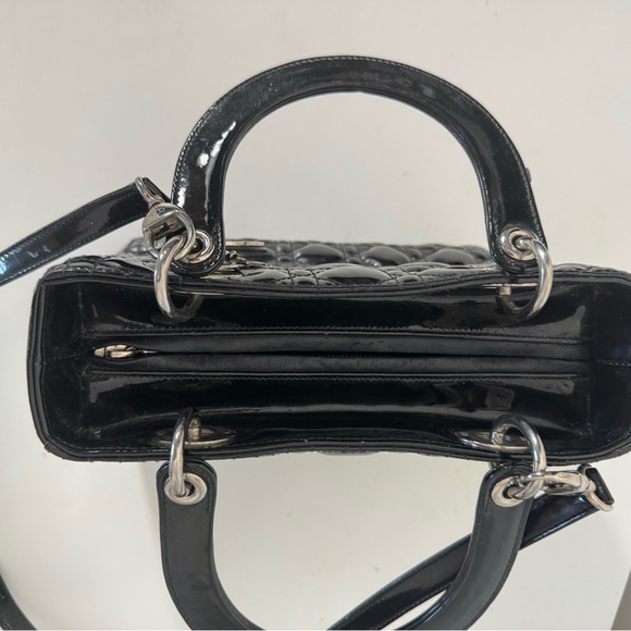 Christian Dior Lady Dior Medium patent bag authentic - Picture 4 of 12